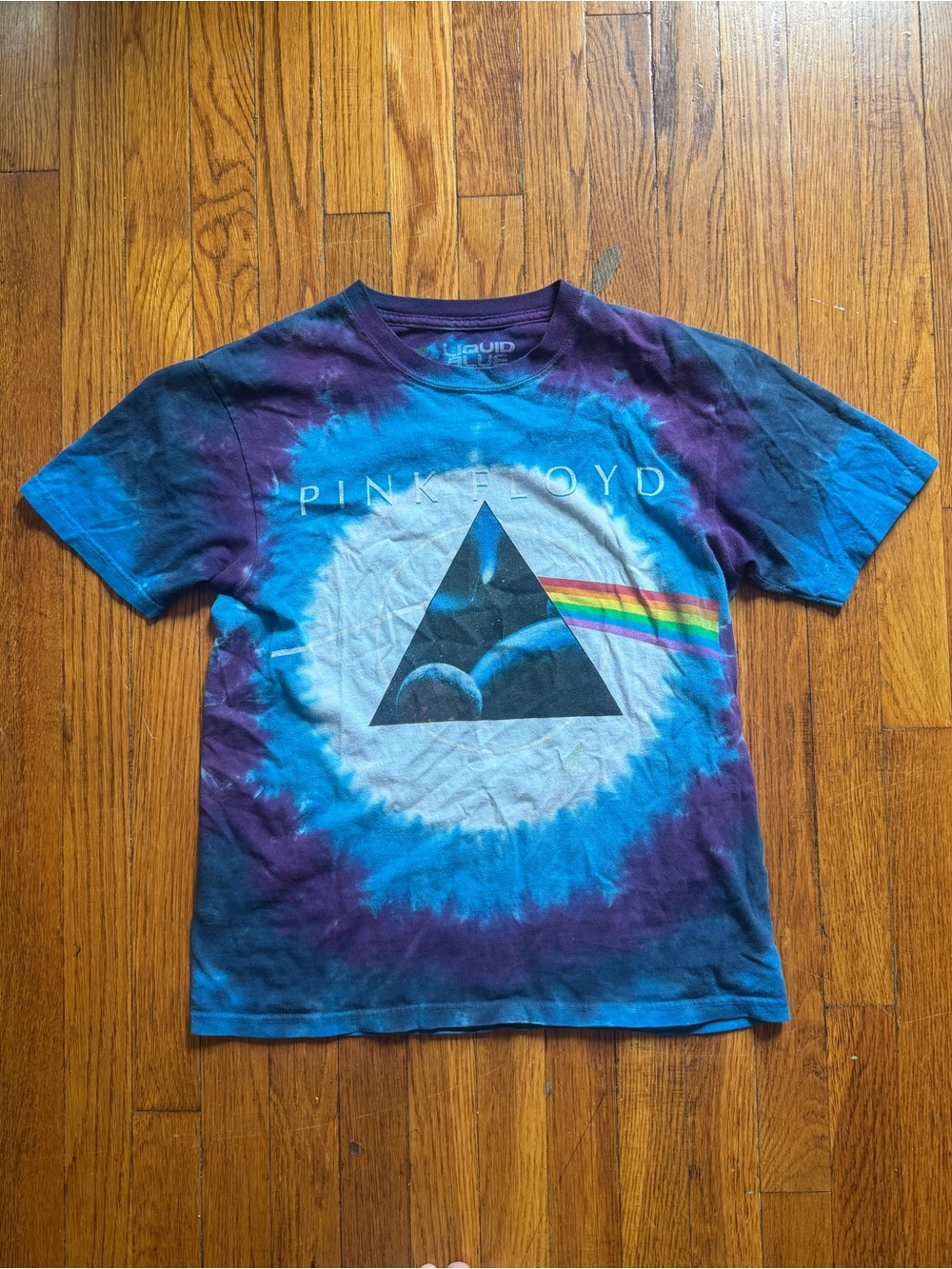 Liquid Blue Pink Floyd Tie-Dye Tee - Purple & Blue